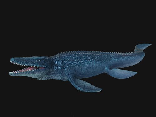 侏罗纪恐龙玩具海底实心沧龙滑齿龙仿真海洋生物模型
