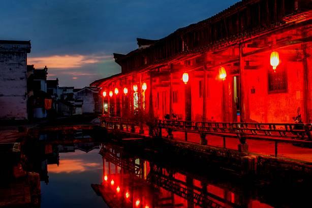 婺源李坑,都怪这夜色,撩人的疯狂.