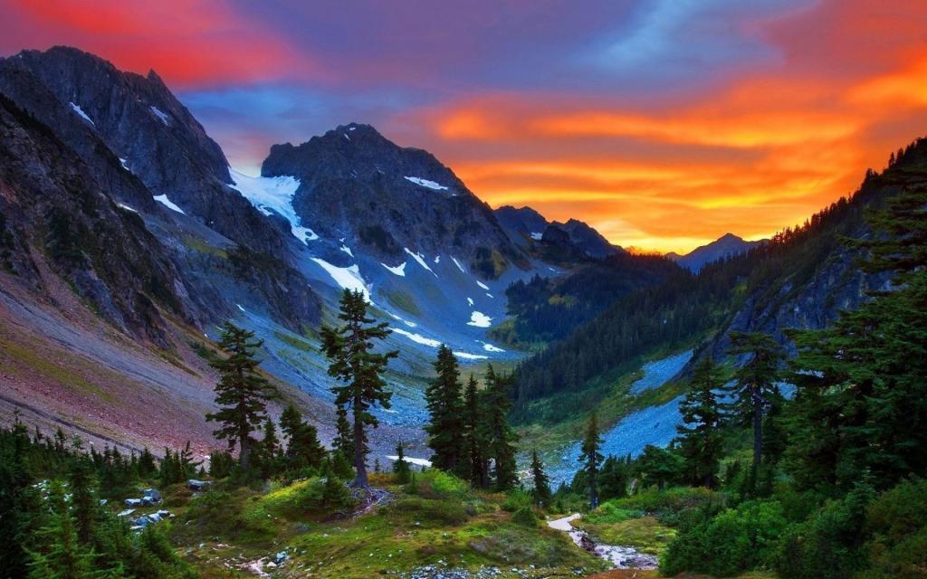 阿尔卑斯山脉风景