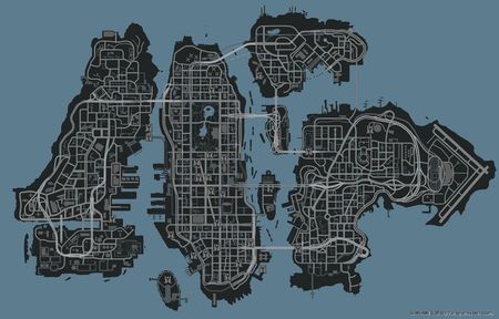 侠盗猎车4自由城之章地图