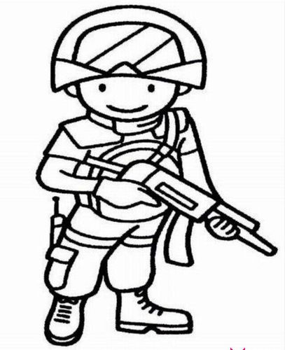 火箭兵),铁道兵等.下面小学生网小编为大家带来威武陆军简笔画.