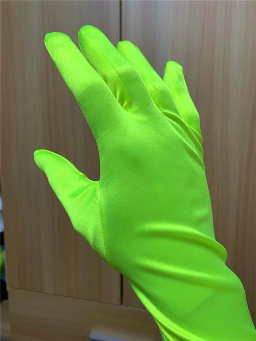 定制新郎男神绅士追恋人送男友85cm荧光绿色遮疤痕晚宴礼服手套