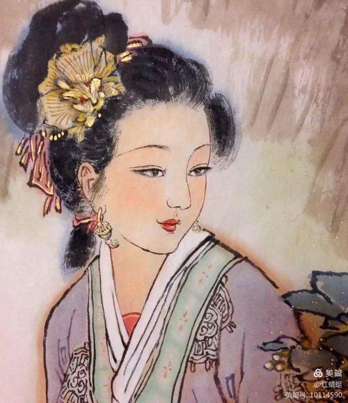 刘西园水墨仕女图欣赏