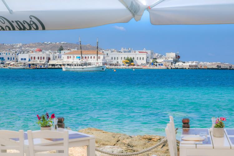 欧洲希腊爱琴海岛屿米克洛斯岛