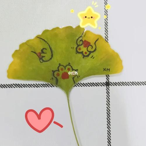 银杏叶书签~_书签_兴趣爱好_文具手账