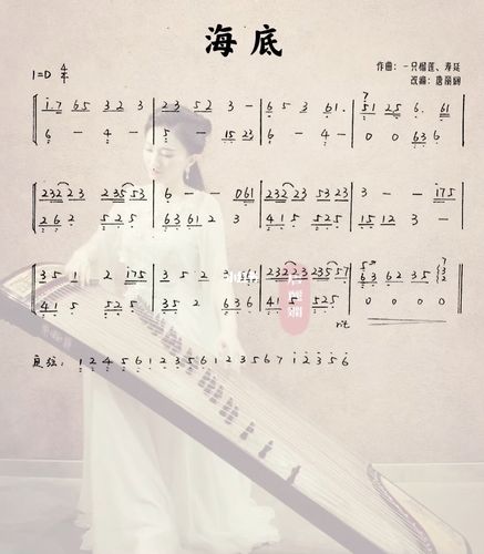 海底纯古筝版曲谱来啦截图走起