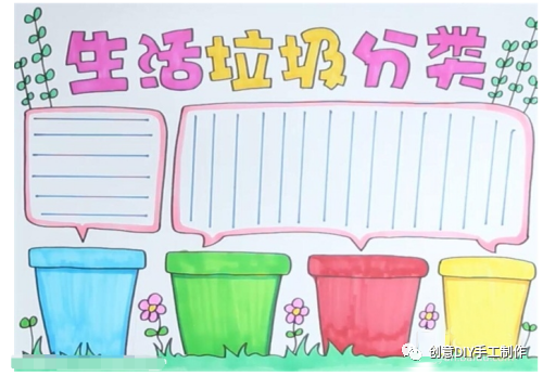 垃圾分类手抄报,这样画最有创意