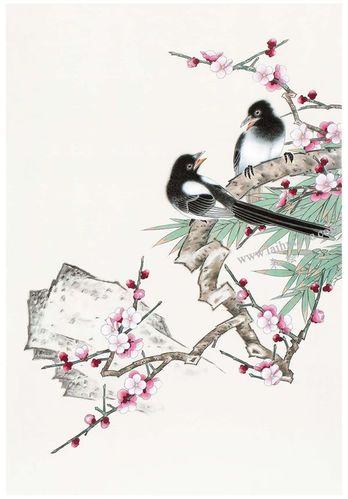 工笔画《喜上眉梢》画法步骤图示