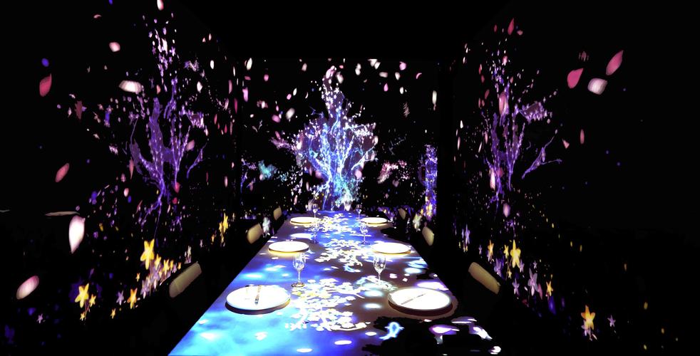 餐饮遇到全息投影的应用