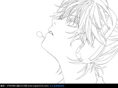 抬头仰望简笔画