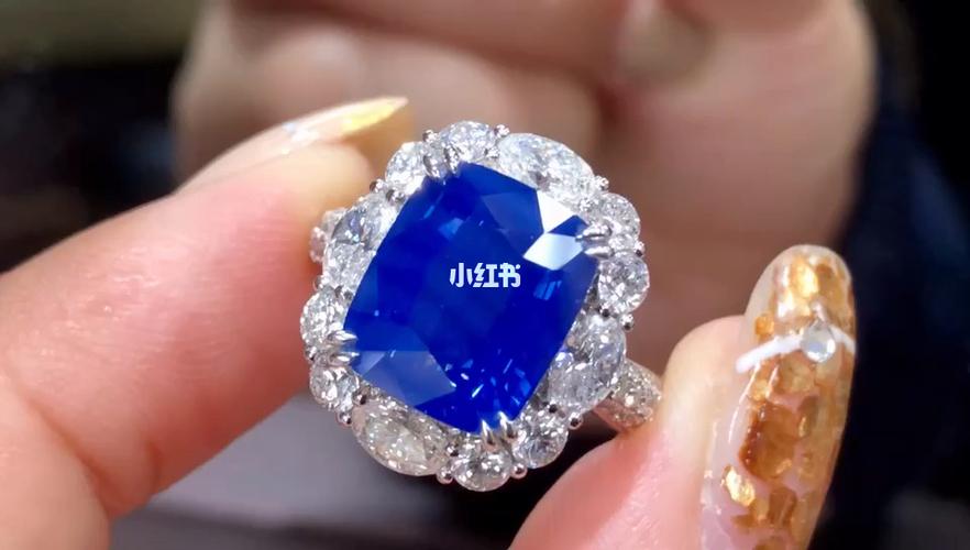 18ct 无烧矢车菊蓝宝石戒指grs  intense矢车菊  浓郁丝绒感克什米尔