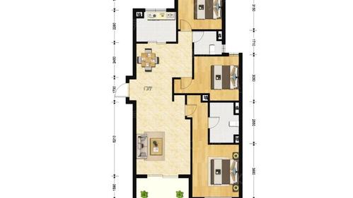 新湖青蓝国际 3室2厅 20000元