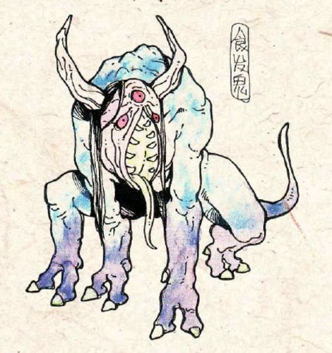 【食发鬼】此鬼喜食人的头发,尤其是婴儿的胎发,谁家孩子被他调戏了便