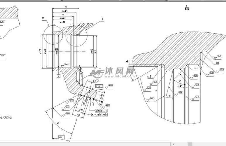 汽车前转向节cad图纸