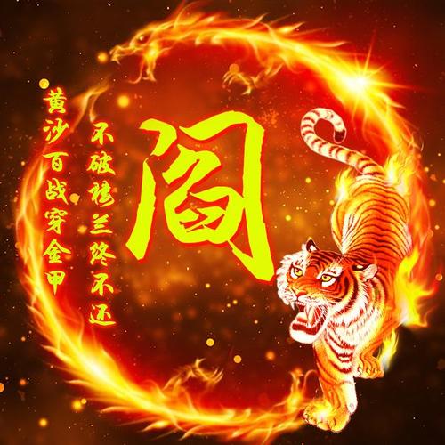 拿这些老虎做微信头像,写有你的姓氏,霸气外显!