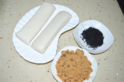 芝麻红糖炒年糕