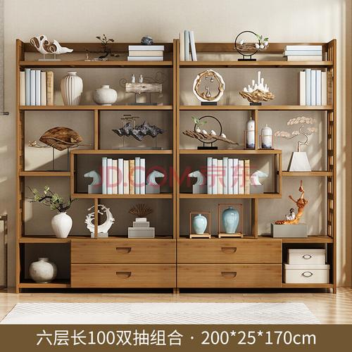 博古架客厅 博古架实木新中式博古摆件柜茶叶多宝阁展示柜茶具置物架