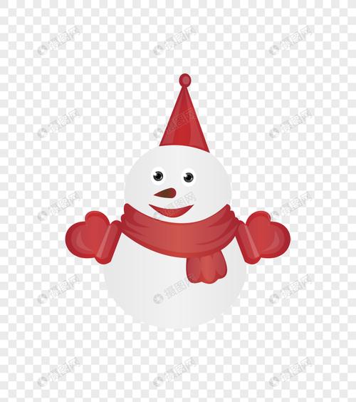 卡通小雪人