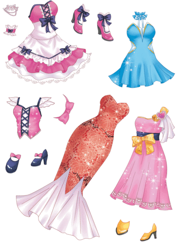 3本28元包邮 公主换装贴纸派对天使公主3-9岁女童贴纸