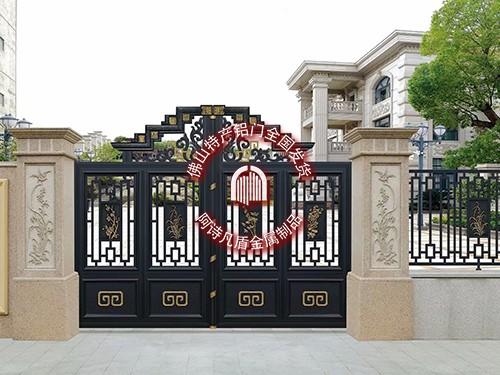 正定推开院子大门别墅大门柱铝灯价格厂家