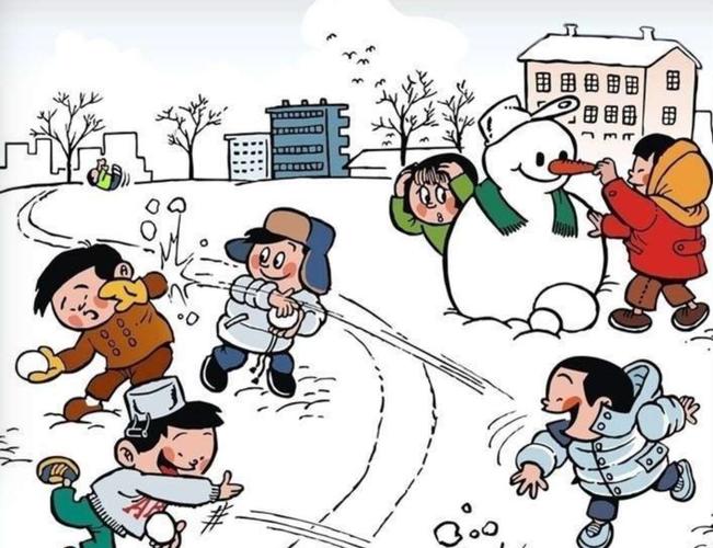 其它 看图写话—下雪了 写美篇 小             冬天到了,天空中下起