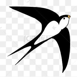 手绘立春燕子插画