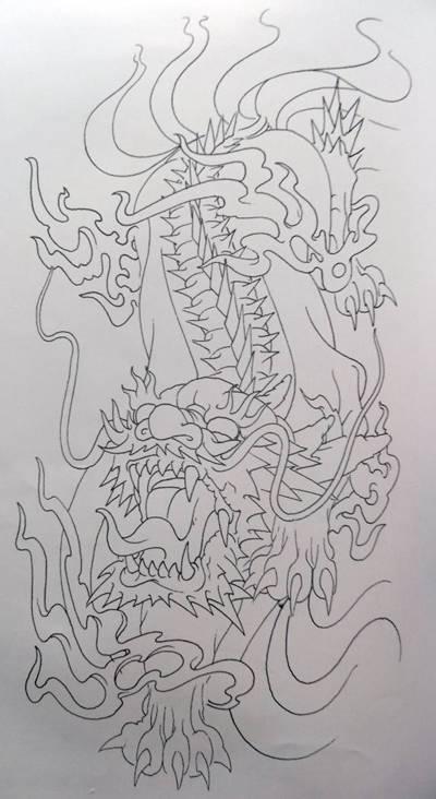 锦绣堂纹身手稿4(附线条稿)