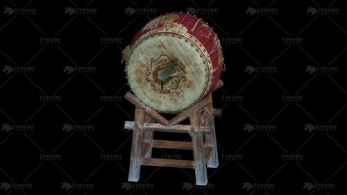 鼓 古代工具 乐器 写实旧鼓
