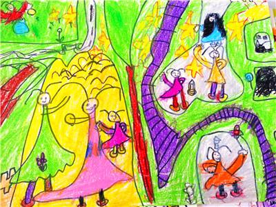 园所主页 毕业班 大6班(2015届毕业) 精彩瞬间点 幼儿作品:街心花园