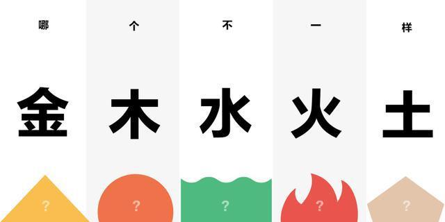 金木水火土,哪个不一样?