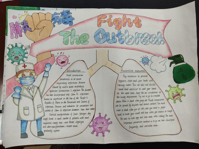 疫情"英语主题手抄报评选活动美篇 写美篇             一幅幅内容