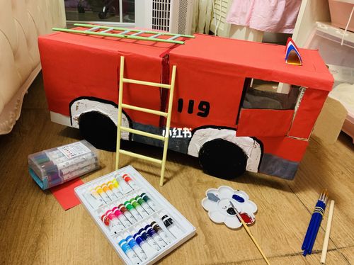 幼儿园手工制作|纸箱小汽车|_手工制作_幼儿园_幼儿园