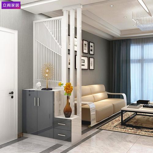 柜多功能门厅柜简约现代隔断屏风客厅_易购客