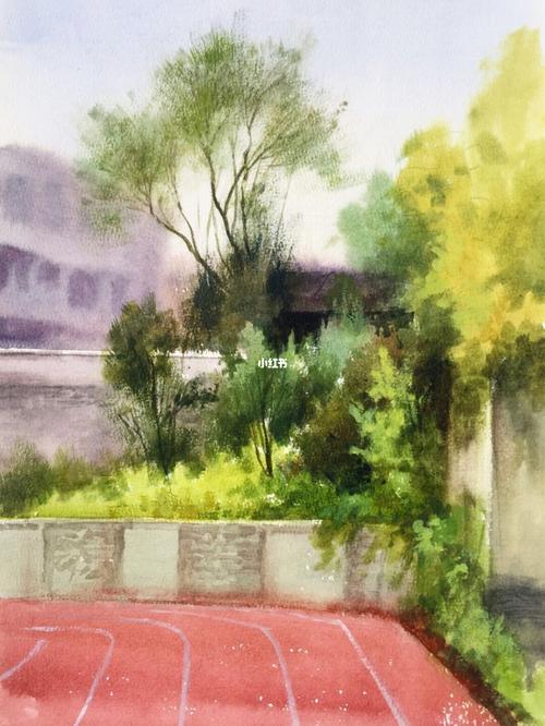 在校园带学生感受写生_写生_水彩画_教程_水彩画教程