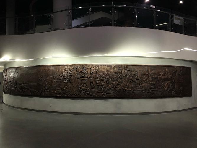 辽宁古生物博物馆热河生物群复原雕塑/青铜浮雕