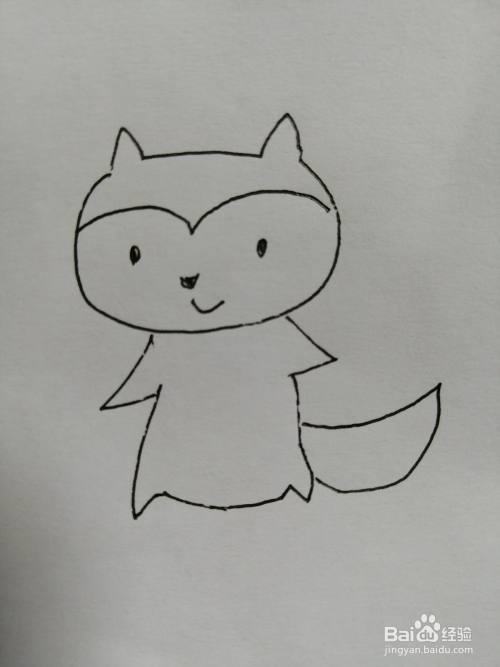 可爱的小狐狸怎么画