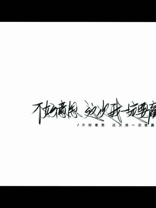 不好意思,这一次我一定要赢 总不能三年做不好一件事吧!