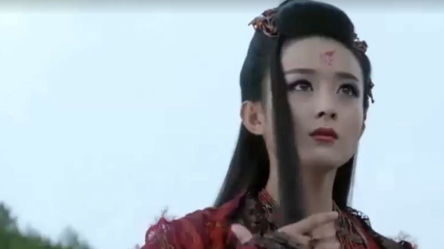 赵丽颖《花千骨》中霸气登场,洪荒之力解开后的神尊!