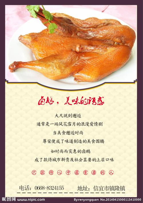 卤鹅dm宣传单图片