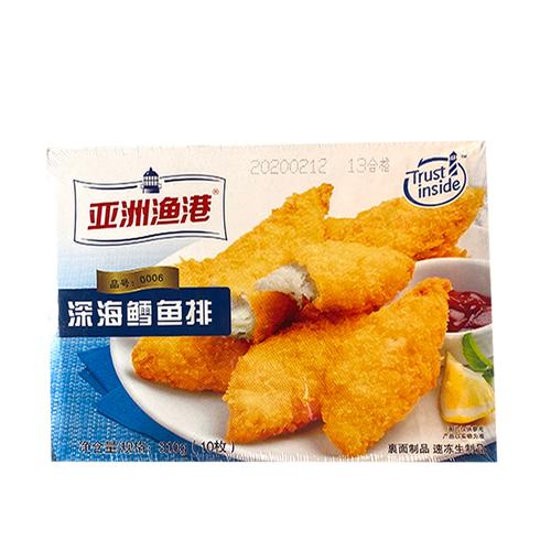 鳕鱼亚洲渔港深海鱼排鱼条冷冻半成品裹粉汉堡鳕鱼