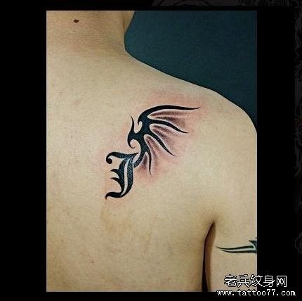 背部个性男纹身小清新图案大全