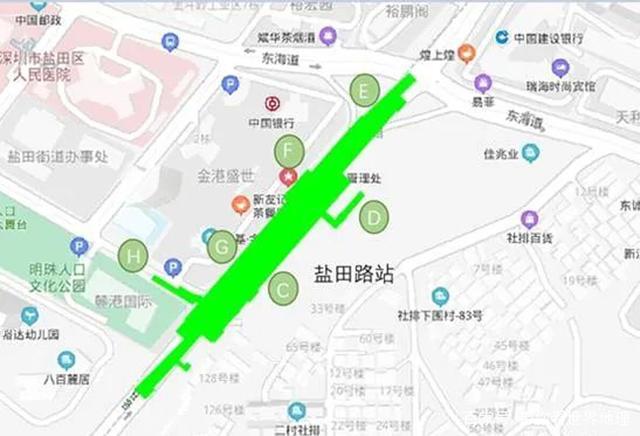 深圳地铁8号线盐田路站共设出入口9个,预计2020年10月