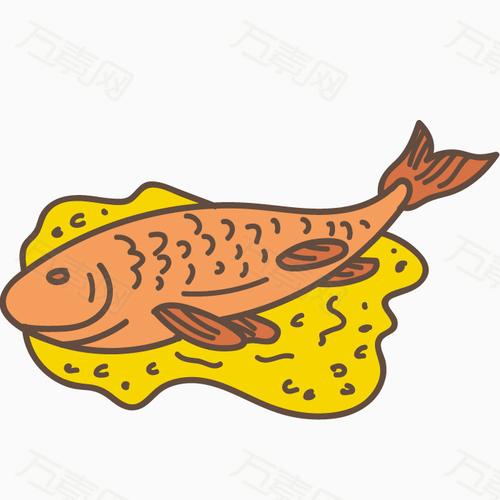 矢量食材鱼肉