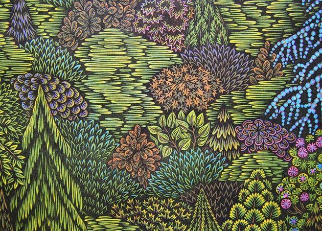 郁郁葱葱的"overlook"新兴木刻版画 | 文艺圈 展示 设计时代网