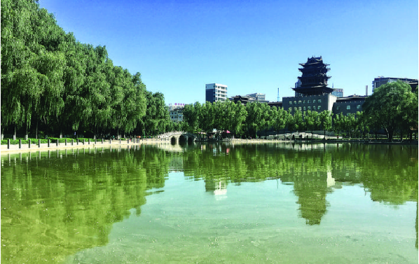 离石莲花池公园 吕梁日报