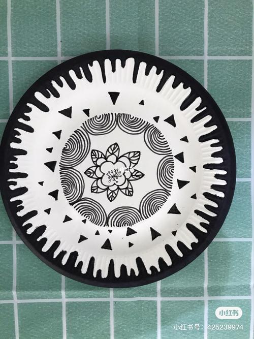 纸盘子装饰画_装饰画_纸盘子装饰画_文化_绘画