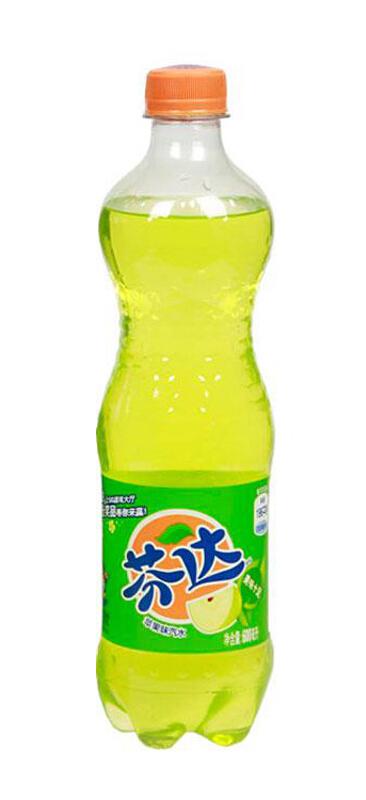 可口可乐芬达苹果味汽水500ml