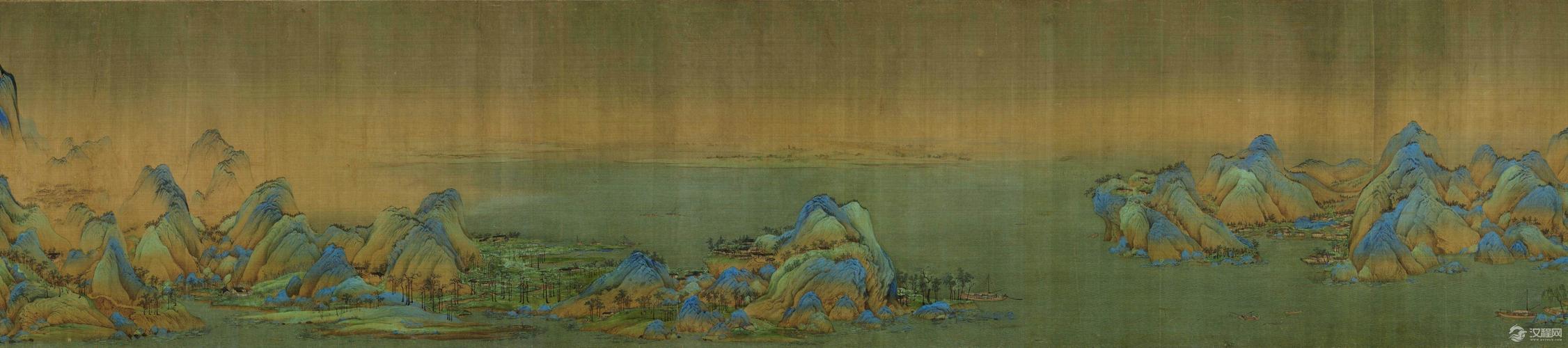 王希孟千里江山图高清中国十大传世名画