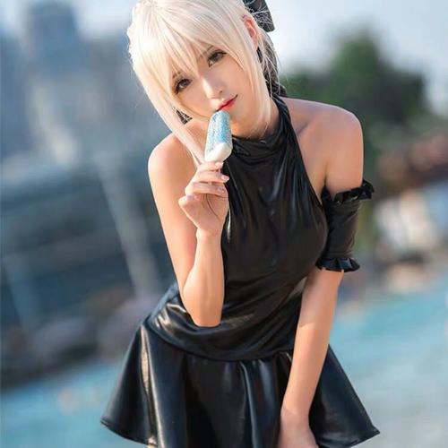 iosgirl托莉阿尔吾王色气saber泳装二次元cos少女