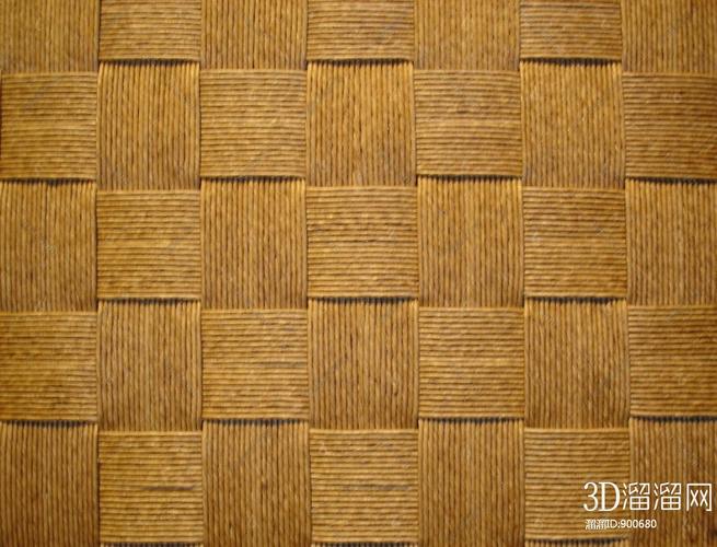 藤编编织木3d贴图